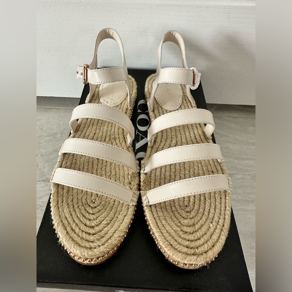 Coach Carissa Leather Espadrille